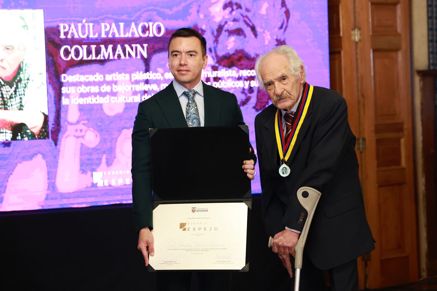 El escultor ecuatoriano fue distinguido con el Premio Nacional Eugenio Espejo 2026