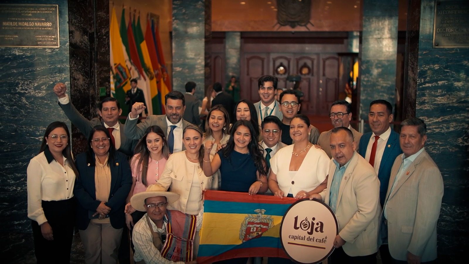 Una delegación de Loja participó en la sesión legislativa que oficializó la histórica declaratoria